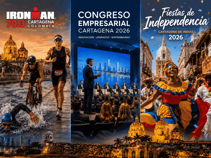 Eventos en Cartagena 2026: Congresos, deporte y cultura impulsarán el turismo en la ciudad