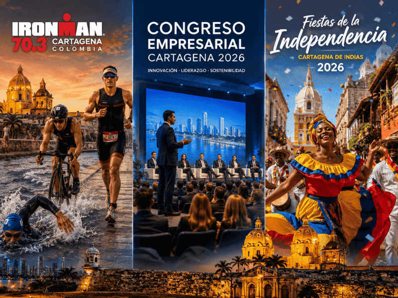 Eventos en Cartagena 2026: Congresos, deporte y cultura impulsarán el turismo en la ciudad